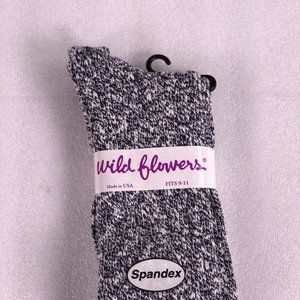 WILDFLOWERS Women's Blue&White Speckle Crew